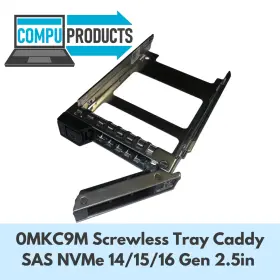 0mkc9m Dell Screwless Tray Caddy Sas / Sata Nvme 14/15/16 Gen 2.5in Sff Ssd