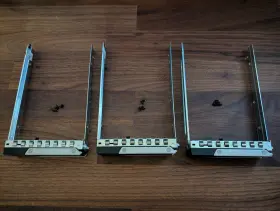 0wh5d2 Dell Lot Of 3 Wh5d2 - Sas Sata 3.5 Inch Lff Hard Drive Tray Caddy Poweredge R440 R540