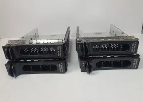 0yc340 Dell Lot Of 4 Poweredge 3.5 Inch Hdd Caddy Tray Sas/sata Inspected