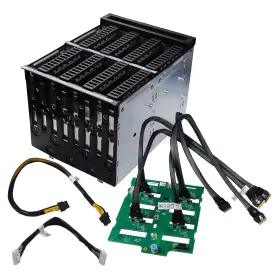 Dell Px52p 0px52p New T640 8 2.5 Nvme U.2 Drive Backplane Hdd Cage Kit Cables