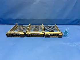 Dsh-4 Dell Y763d 3.5 Inch Sas Sata Hard Drive Tray Caddy Lot Of 3