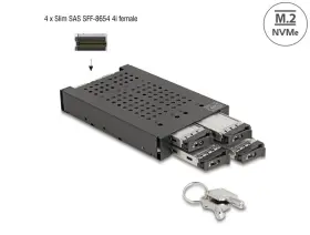 47072 Delock 3.5 Mobile Rack For 4 X M.2 Nvme Ssd With Slim Connector 47072 Delock 3.5 Mobile Rack For 4 X M.2 Nvme Ssd With Slim Connector