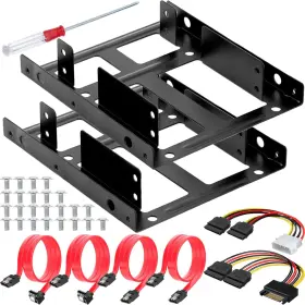 Nr-us-436 Dkardu 2.5 Inch To 3.5 Ssd/hdd Mounting Bracket Hard Drive Adapter Metal Kit -
