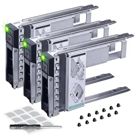 Drivecaddy 430072570622 3-pack 3.5 Inch Hard Drive Caddy 2.5 To Adapter Dell Servers
