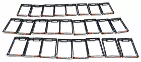 303-106-002d Emc Lot Of 25 2.5 Inch Hard Drive Caddy With Interposer Vnx5400/5600/5800/7600/8000 303-106-002d Emc Lot Of 25 2.5 Inch Hard Drive Caddy With Interposer Vnx5400/5600/5800/7600/8000