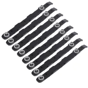 06usys1221 Eshylala 8 Pack Chassis Hard Drive Mounting Plastic Rails Black