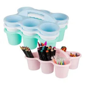 Find Scrapblooms 29636 4 Pack Classroom Caddy For School Kidsroom Pencil Holder Plastic Cup Fo