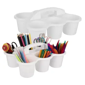 Find Scrapblooms 738067678824 2 Pack Classroom Caddy For School Kidsroom Pencil Holder Plastic Cup Fo