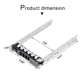 G176j Heretom 699920213555 Hard Drive Bracket 2.5 Inch Ssd Mount Hdd Caddy Sas Sata C #2 G176j Heretom 699920213555 Hard Drive Bracket 2.5 Inch Ssd Mount Hdd Caddy Sas Sata C #2