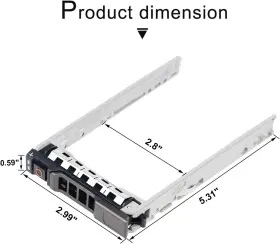 G176j Heretom 744110683653 Hard Drive Bracket 2.5 Inch Ssd Mount Hdd Caddy Sas Sata Comp #2 G176j Heretom 744110683653 Hard Drive Bracket 2.5 Inch Ssd Mount Hdd Caddy Sas Sata Comp #2