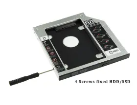 Highfine 095225904356 Universal 9.5mm Sata To 2nd Ssd Hdd Hard Drive Caddy Adapter Tray Enclos #2 Highfine 095225904356 Universal 9.5mm Sata To 2nd Ssd Hdd Hard Drive Caddy Adapter Tray Enclos #2