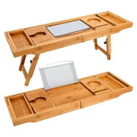 8541786766 Hossejoy Bathtub Caddy Tray& Laptop Desk With Foldable Legs 2 In 1 Wisdom Design