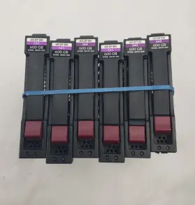 581311-001 Hp Lot Of 6 600gb 10k Sas 6gbps 2.5 Inch Dp Hard Drive Tray Only