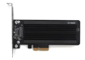Mb987m2p-1b Icy Dock M.2 Nvme Ssd To Pcie Adapter Card With Heatsink P/n Tested Mb987m2p-1b Icy Dock M.2 Nvme Ssd To Pcie Adapter Card With Heatsink P/n Tested