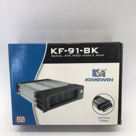 Kingwin Kf-91-bk 3.5 Inch Sata Hdd Caddy Auto Handle Fan Alarm Keylock Black