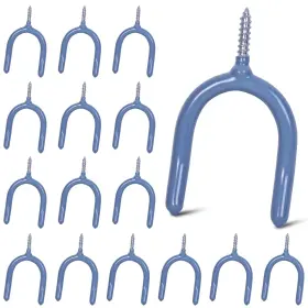 Lian.ripple.lian Li04 Lian.ripple.lian16 Pack Garage Storage System Steel U Hooks With Anti-slip Co