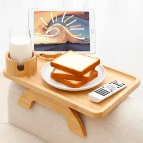 Cch39250 Linsongmax Sofa Arm Tray Large Couch Cup Holder With Rotated Swappable C
