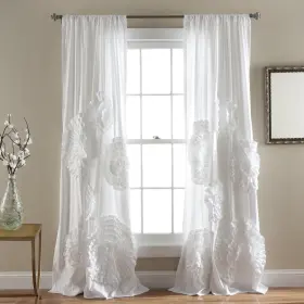 Lush Decor 16t004309 Serena Light Filtering Window Curtain Panel Single 54 Inch W X 95 L