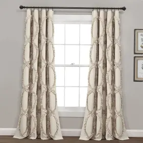 Lush Decor 16t007686 Avon Light Filtering Window Curtain Panel Single 54 Inch W X 84 L N
