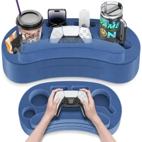 Lvvil Lv-p5343 Couch Cup Holder Pillow With 6 Slots Organizer Caddy And Buddy Cust