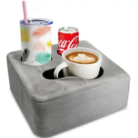 Cuph3 Nisdoing Couch Cup Holder Pillow Tray And Caddy - For Sofa Bed Car Man Cave Keep Dr Cuph3 Nisdoing Couch Cup Holder Pillow Tray And Caddy - For Sofa Bed Car Man Cave Keep Dr