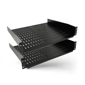Orei 810162901219 2u Rack Shelf 19 Inch Universal Vented Mount 2-pack Heavy-duty St