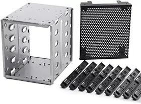 15960001973324 Saycker Stainless Steel Hard Drive Cage 5.25 Inch To 5x 3.5 Rack Sas For Computer Sata Hdd #2 15960001973324 Saycker Stainless Steel Hard Drive Cage 5.25 Inch To 5x 3.5 Rack Sas For Computer Sata Hdd #2