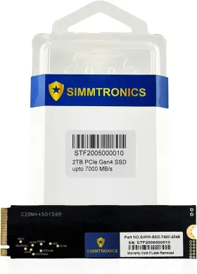 Us-simm-ssd-7400-2048-a Simmtronics -us-simm-ssd-7400-2048-a 2tb Pcie 4.0 Nvme M.2 Ssd Up To 7400mb/s