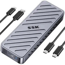 He-c400 Ssk Nvme Ssd Enclosure 20gbps Pcie M.2 Case To Usb C 3.2 He-c400 Ssk Nvme Ssd Enclosure 20gbps Pcie M.2 Case To Usb C 3.2