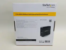 Sat3510bu2e Startech New 3.5 Inch Esata Usb Black Sata External Hard Drive Enclosure #2 Sat3510bu2e Startech New 3.5 Inch Esata Usb Black Sata External Hard Drive Enclosure #2