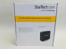 Sat3510bu2e Startech New 3.5 Inch Esata Usb Black Sata External Hard Drive Enclosure Sat3510bu2e Startech New 3.5 Inch Esata Usb Black Sata External Hard Drive Enclosure