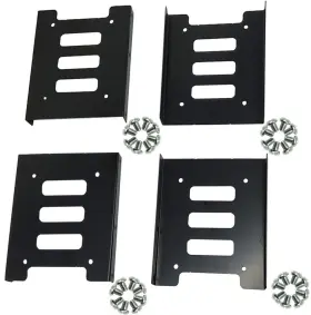 Ff105709n9wwa5652 Toyvian Lot 2.5 To 3.5 Inch Ssd Hdd Metal Hard Drive Mount Bracket Adapter Holder Black