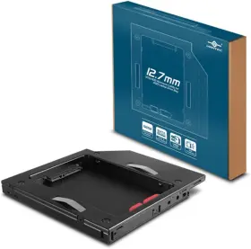 Mrk-hc127a-bk Usa Ssd/hdd Aluminum Caddy For 12.7mm Odd Laptop Drive Bay