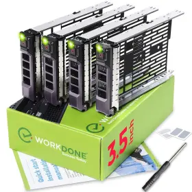Workdone 430072570295 4-pack - 3.5 Inch Hard Drive Caddy Compatible For Dell Poweredge S Workdone 430072570295 4-pack - 3.5 Inch Hard Drive Caddy Compatible For Dell Poweredge S