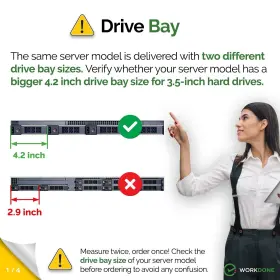 Workdone 430072570301 4-pack - 3.5 Inch Hard Drive Caddy Compatible For Dell Poweredge Selected 1 #2 Workdone 430072570301 4-pack - 3.5 Inch Hard Drive Caddy Compatible For Dell Poweredge Selected 1 #2