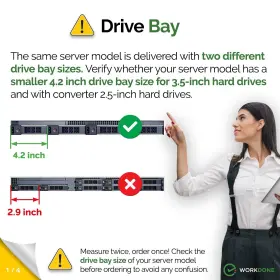 Workdone 430072570462 6-pack - 3.5 Inch Hard Drive Caddy With 2.5 Hdd Adapter Compatible For Dell Po #2 Workdone 430072570462 6-pack - 3.5 Inch Hard Drive Caddy With 2.5 Hdd Adapter Compatible For Dell Po #2