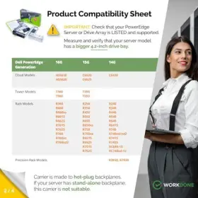 Workdone 712038769346 3.5 Inch Drive Caddy With 2.5 Hdd Adapter - Compatible For Dell #2 Workdone 712038769346 3.5 Inch Drive Caddy With 2.5 Hdd Adapter - Compatible For Dell #2