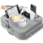 Heyife Couch Cup Holder Pillow, Sofa And Bed Caddy For Ipad, Small, Ash Gray. Fixed Price $30.61.