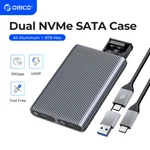 Orico M.2 Dual Slot Nvme Case USB3.2 GEN2 10GBPS, Type-c Docking Station. Fixed Price $21.68.