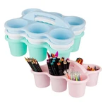 4 Pack Classroom Caddy For School,kidsroom,pencil Holder,plastic Cup Fo.... Fixed Price $48.05.