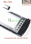 2PCS MCP-220-00047-0B 2.5" Tray Caddy Gen Black For Supermicro 12 13 14TH. Fixed Price $9.00.