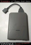 Vintage Toshiba ZA1115 External 3.5" Floppy Disk Drive W/ Cable - Doesnt Work. Fixed Price $9.69.