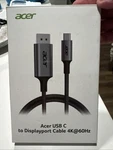 Acer Usb To Displayport Cable 4K 60HZ. Fixed Price $10.00.