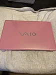 Sony Vaio Model VPCCW23FX Lcd Back Cover - 14" Pink Good Condition. Fixed Price $15.00.