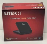 Liteon 8X External Slim Dvd- Rom Drive,plug & Play Instant Cd, Access, Usb. Fixed Price $24.00.