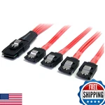 Startech.com 50CM Serial Attached Scsi Sas Cable SFF-8087 Plug To 4X Latching. Fixed Price $59.22.