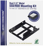 Micro Connectors Dual 2.5" Metal Hdd/ssd Mounting Bracket Kit Model- L02-35252. Fixed Price $15.99.