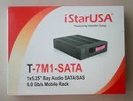 Istarusa T-7M1-SATA 1X5.25" Bay Audio Sata/sas 6.0 Gb/s Mobile Rack. Fixed Price $39.99.