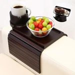 Aisongdong Couch Cup Holder Tray - In Arm 12" X 7" 4.3", Walnut. Fixed Price $47.23.