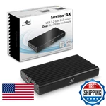 Vantec Nexstar Sx Usb 3.2 GEN2X2 20GBPS Dual M.2 Nvme Enclosure NST-262C3. Fixed Price $74.33.